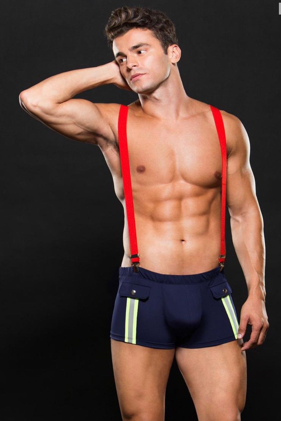 Fireman bottom with suspenders - Curvynlingerie Plus Size