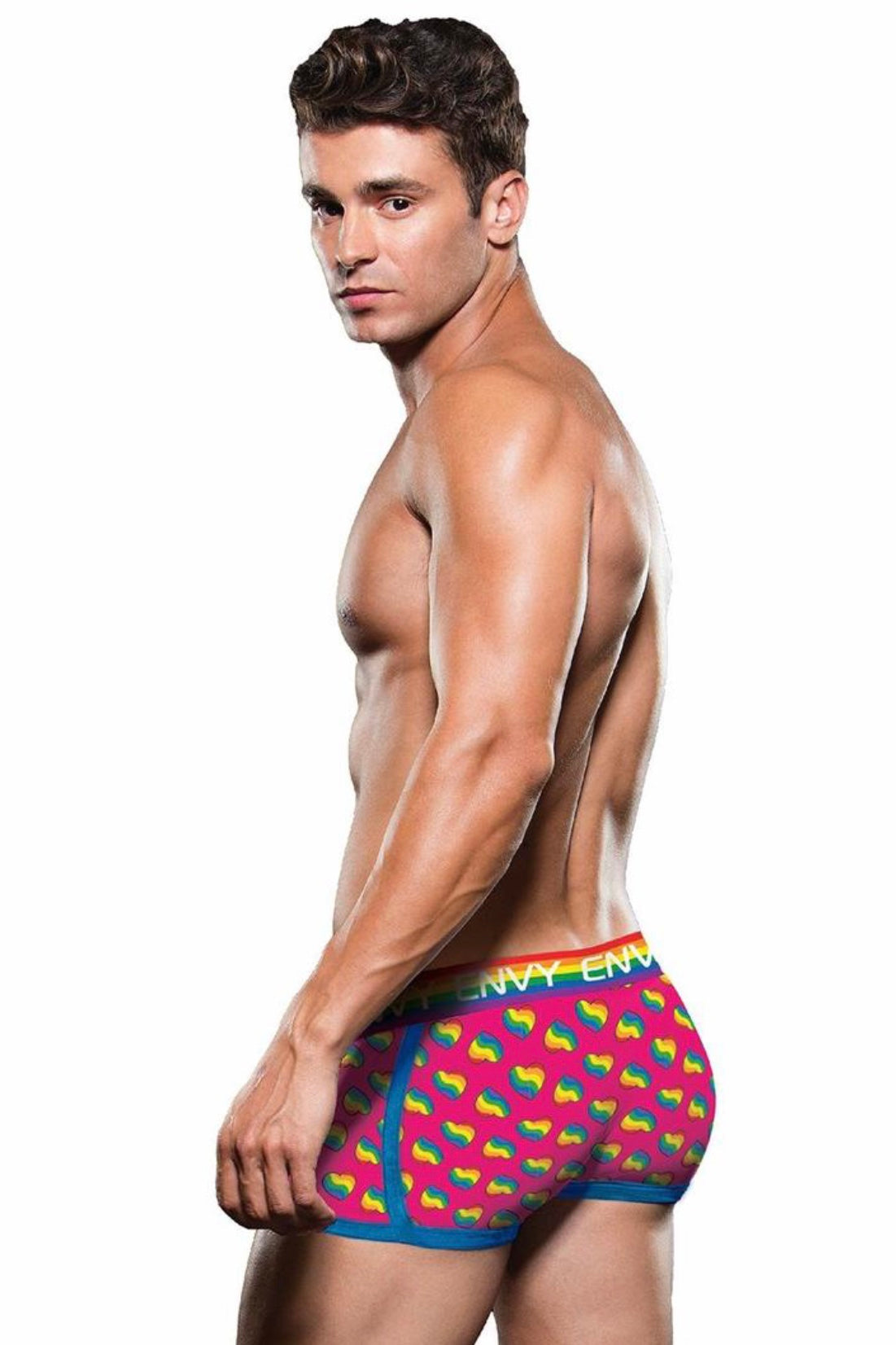 Rainbow heart trunck - Curvynlingerie Plus Size