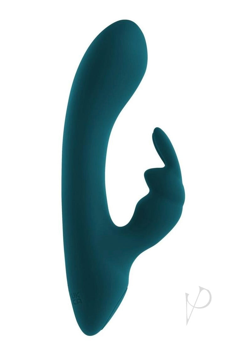 Playboy Lil Rabbit Rechargeable Silicone Vibrator - Teal - Curvynlingerie Plus Size