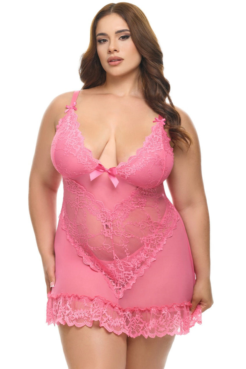Plus size Valentine Pink