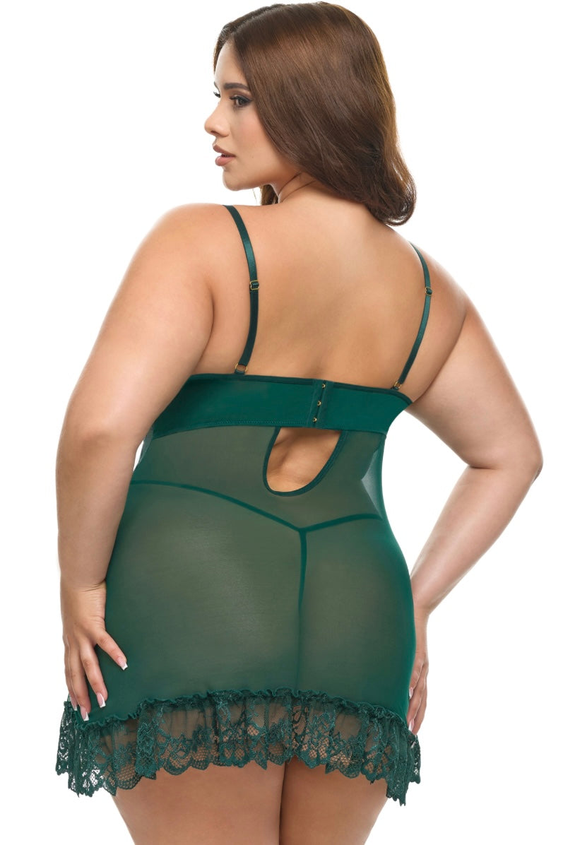 Plus size Valentine rain forest