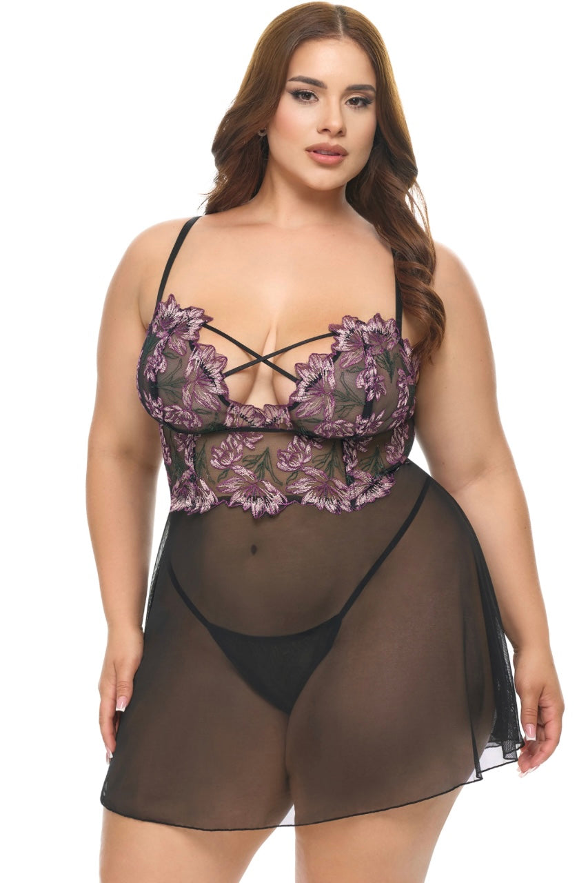 Plus size Adela babydoll