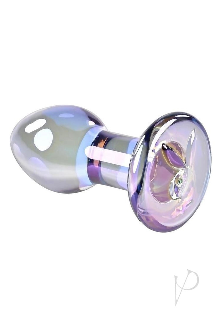 Playboy Jewels Glass Plug - Purple