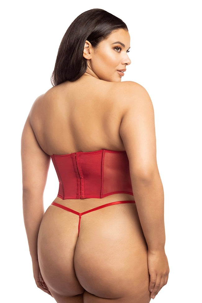 Plus size Santa bustier