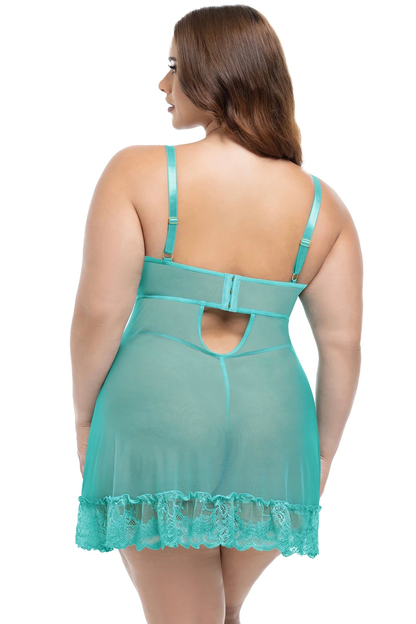 Plus size Valentine babydoll mojito