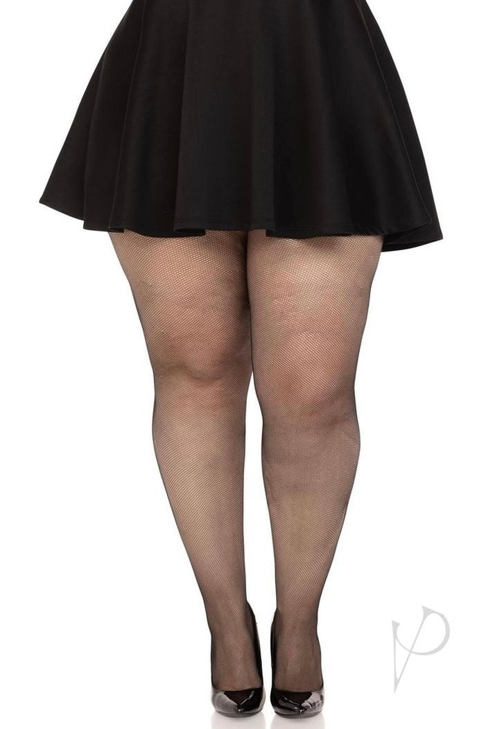 Plus size Spandex Micro Net Tights