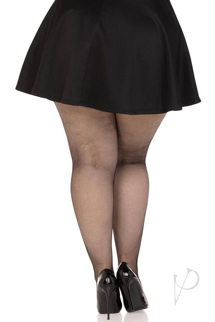 Plus size Spandex Micro Net Tights