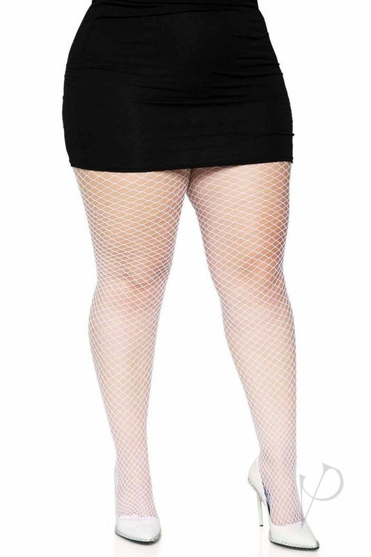 Spandex Industrial Net Tights white
