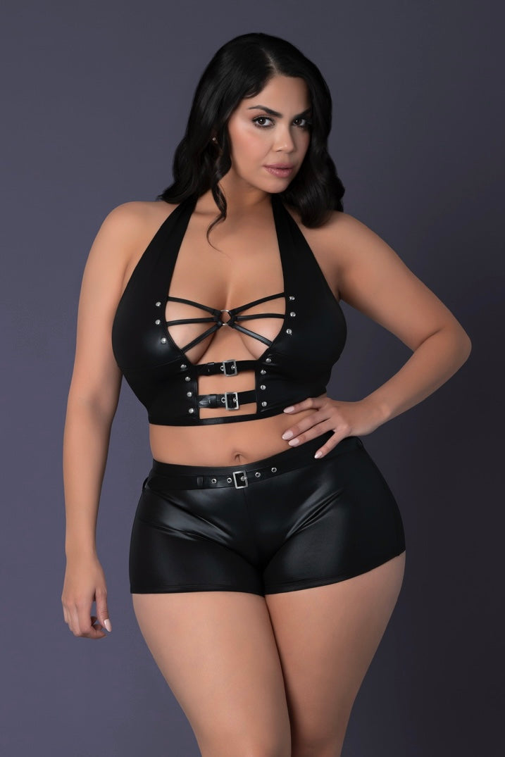 Plus size Thalia vest and skirt set
