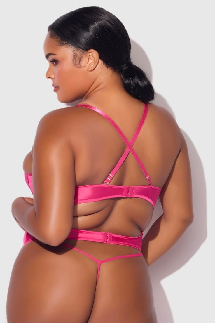 Plus size Brigeta push up bustier