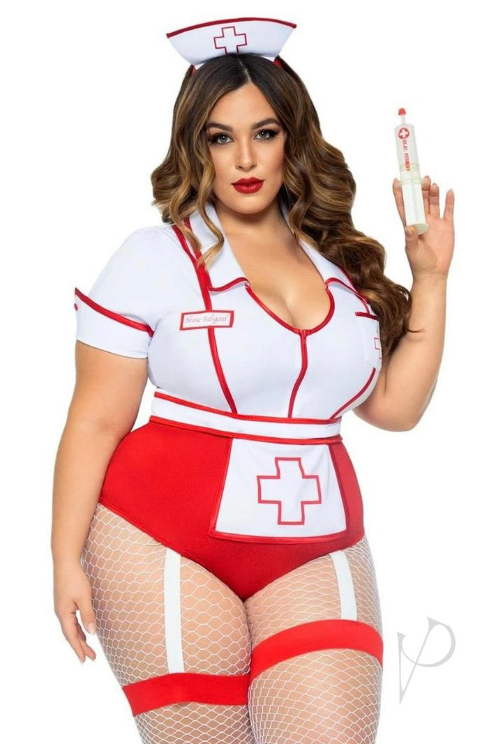 Plus size Nurse Feelgood costume-Curvynlingerie Plus Size