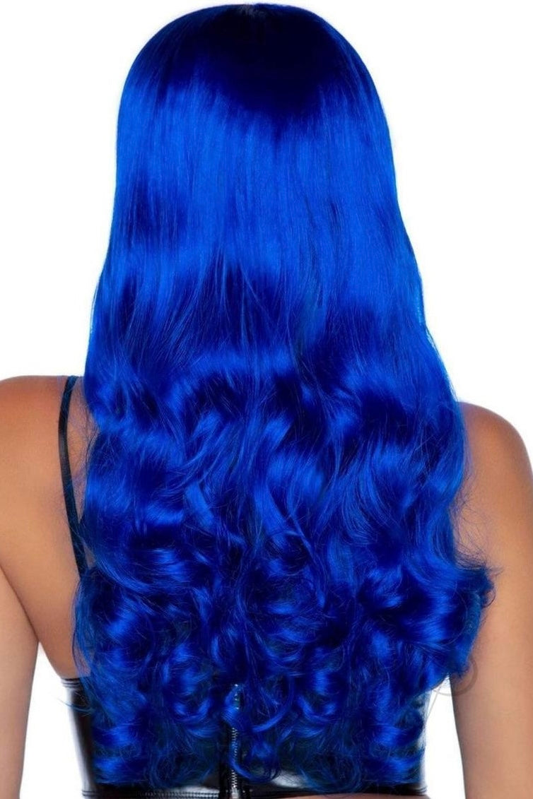 Misfit Long Wavy Bang Wig blue