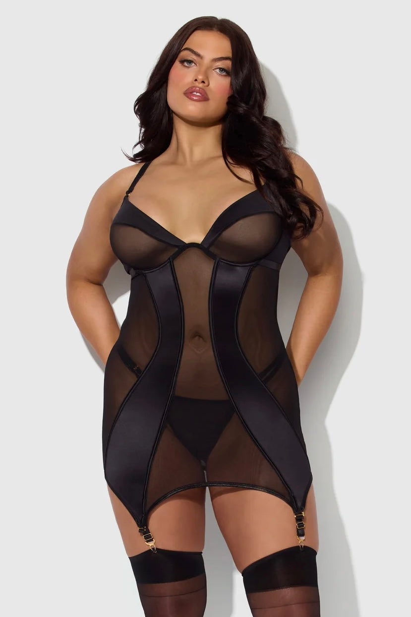 Plus size underwire chemise Raquel