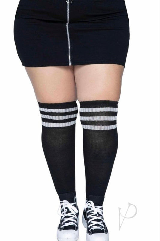 Athletic Socks Black//White - CurvynBeautiful 