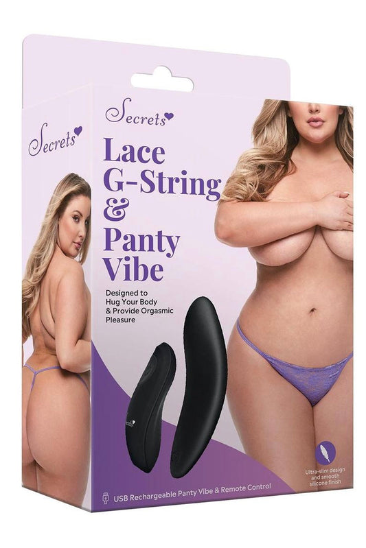 Lace G-String and Panty Vibe Purple - CurvynBeautiful 