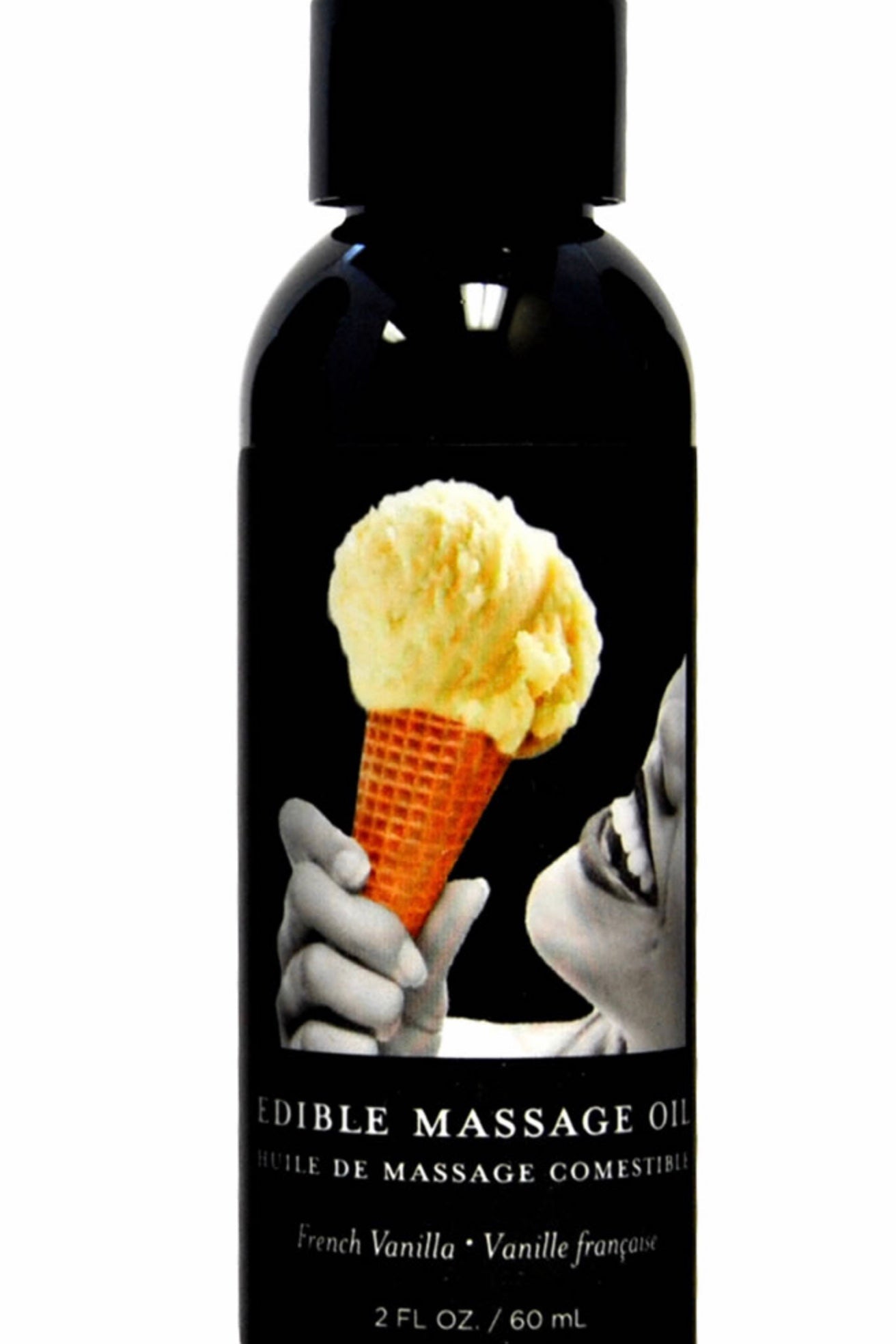 Edible Massage Oil Vanilla 2 Ounce - Massage oil candle - Curvynlingerie Plus Size