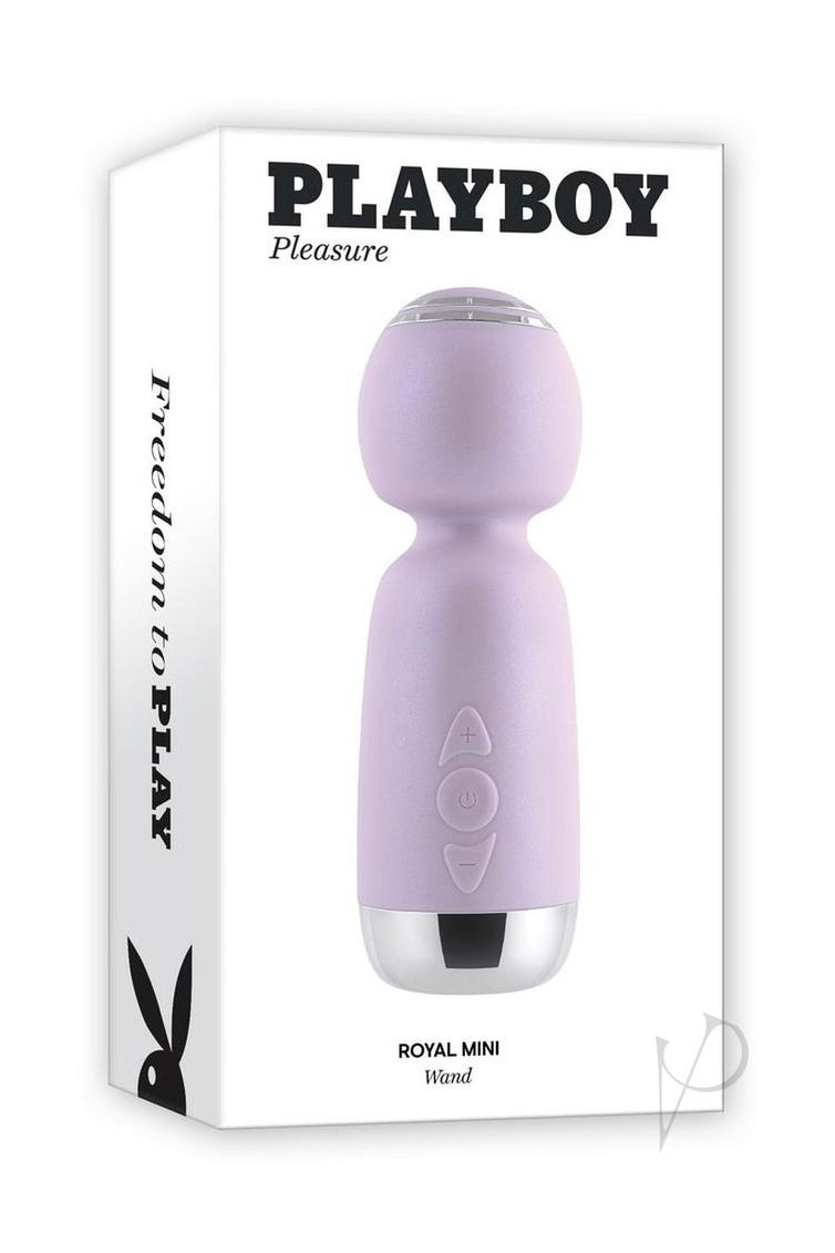 Playboy Royal Mini Rechargeable Silicone Massage Wand - Pink - Curvynlingerie Plus Size 