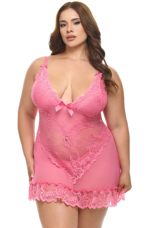 Plus size Valentine Pink