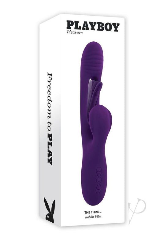 Playboy The Thrill Rechargeable Silicone Rabbit Vibrator
