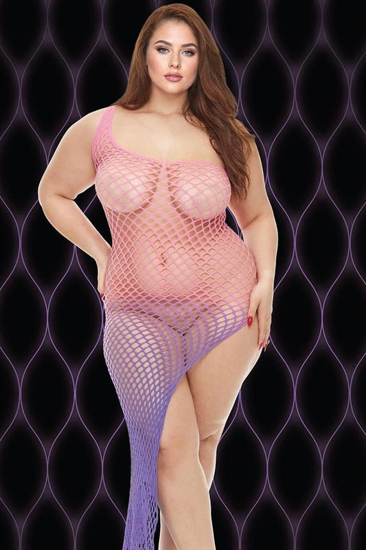 Plus size violet sky dress