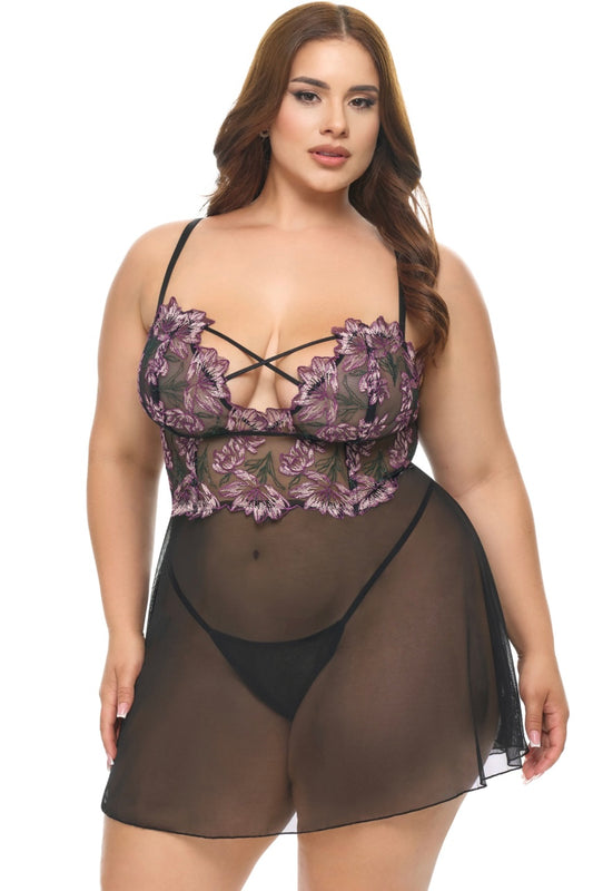 Plus size Adela babydoll
