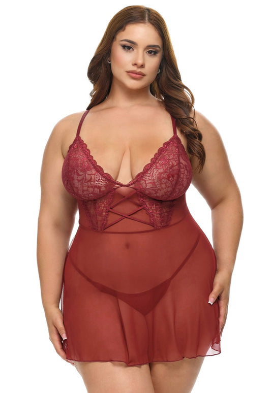Plus size Avery babydoll