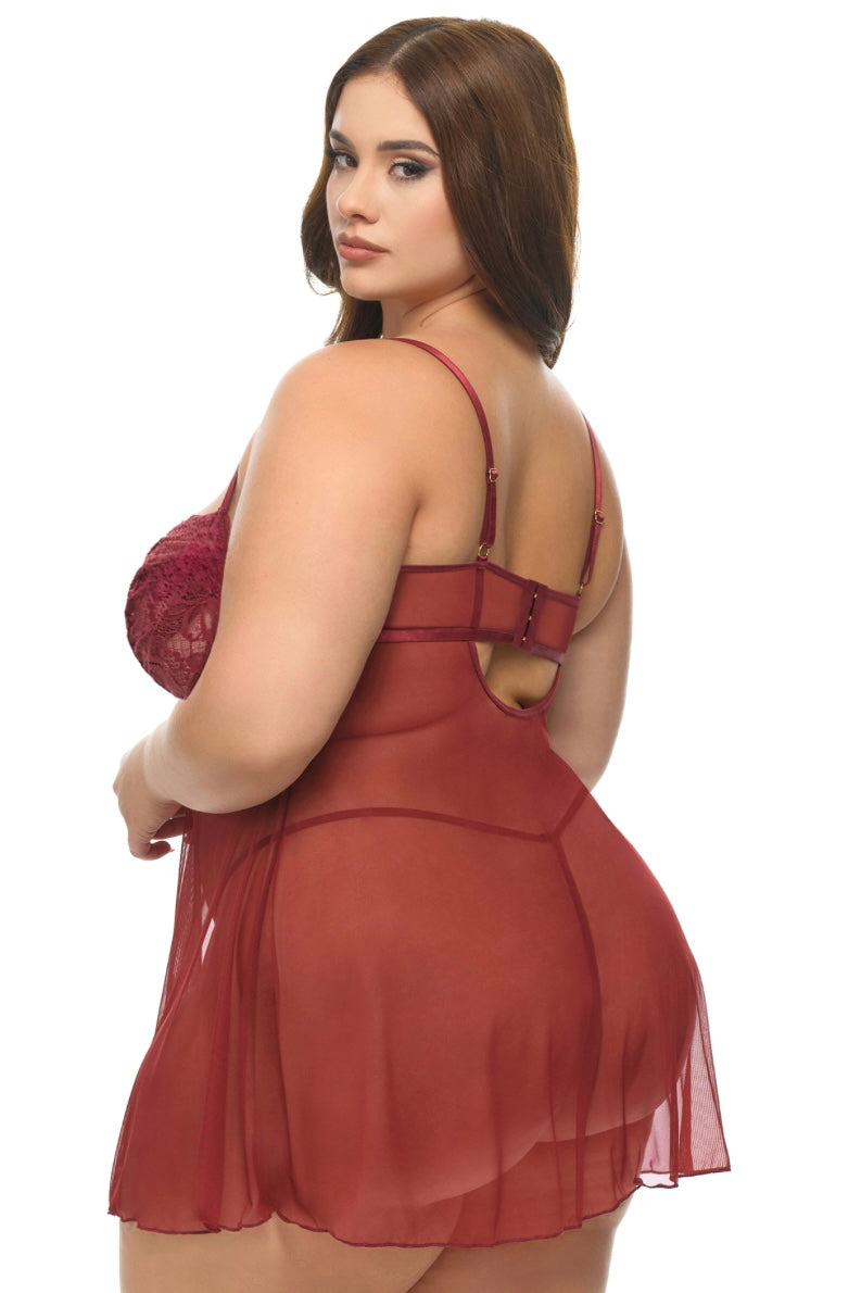Plus size Avery babydoll
