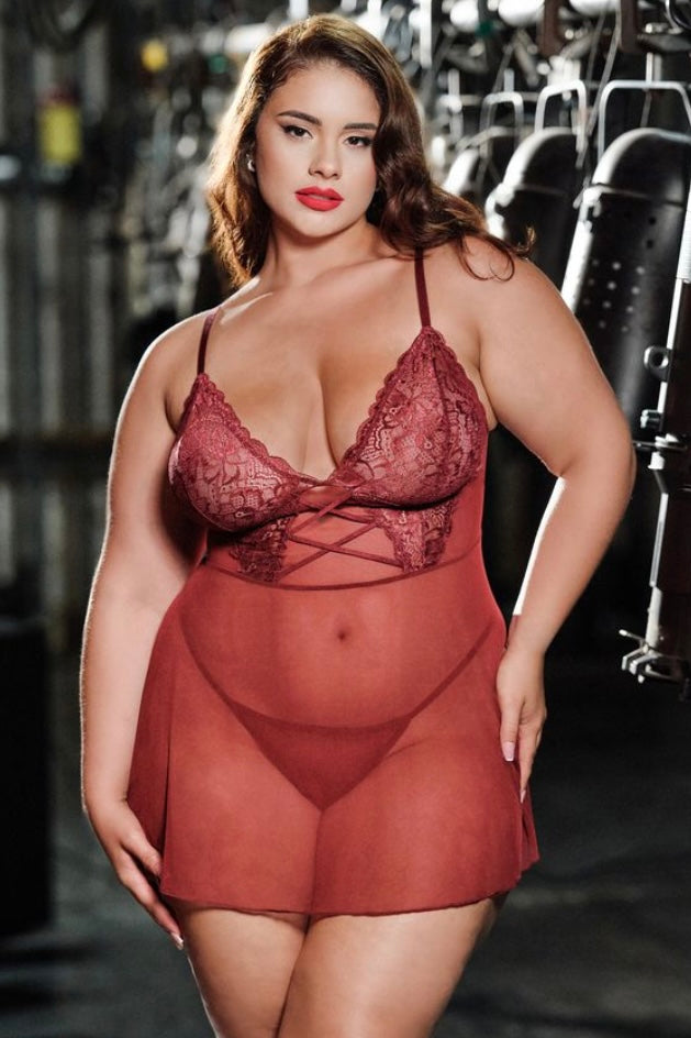 Plus size Avery babydoll