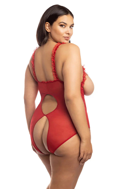 Plus size Amber teddy red
