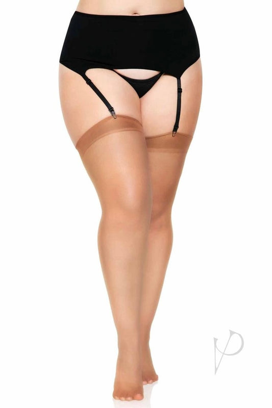 Plus size Sheer Backseam Stockings
