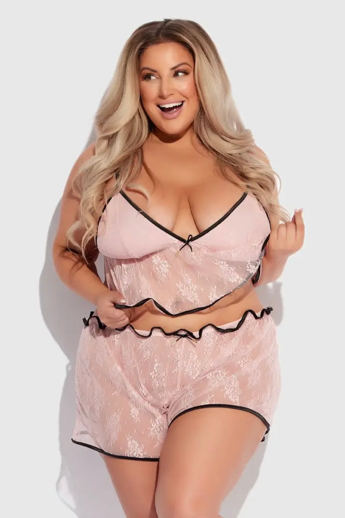 Plus size Jocelyn cami and short