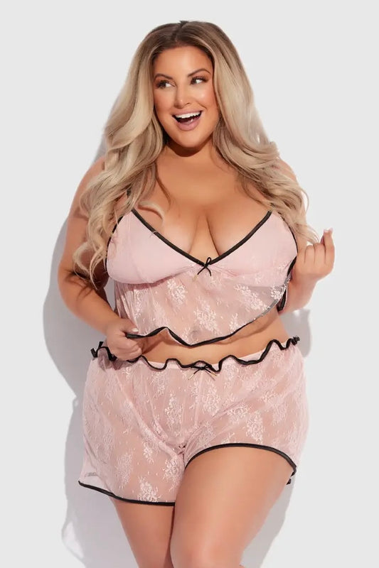 Plus size Jocelyn cami and short