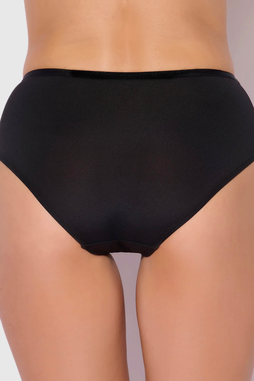 Plus size Vera Wide Lace Band & Micro Hipster black