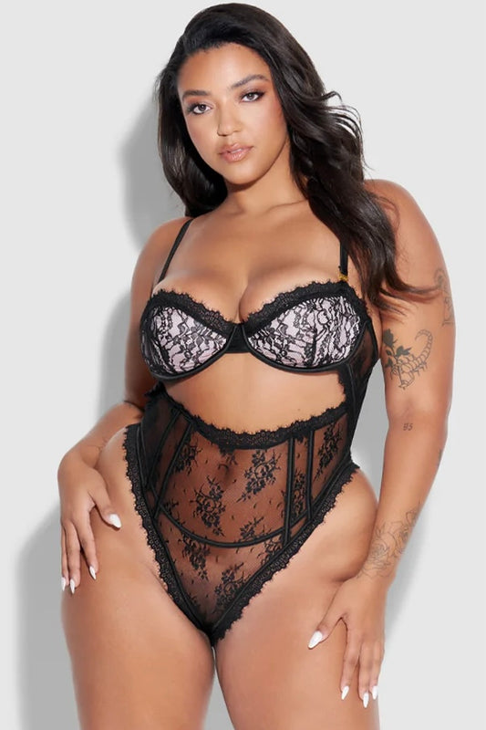 Plus size Jocelyn teddy