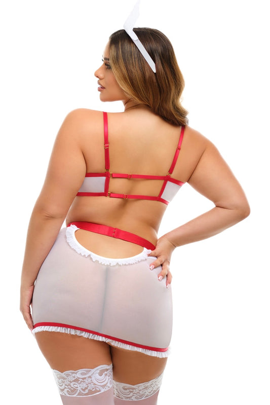 Plus size naughty nurse costume