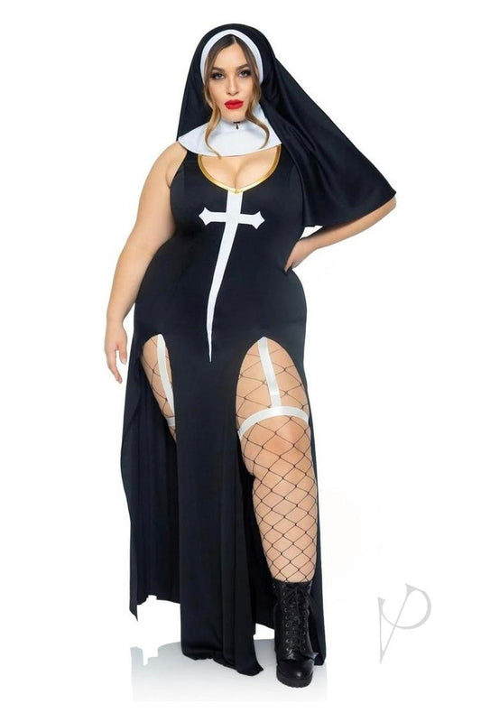 Plus size Nun Costume-Curvynlingerie Plus Size