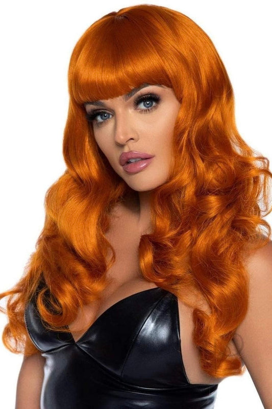 Misfit Long Wavy Bang Wig ginger