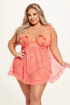 Plus size Portia babydoll and g-string