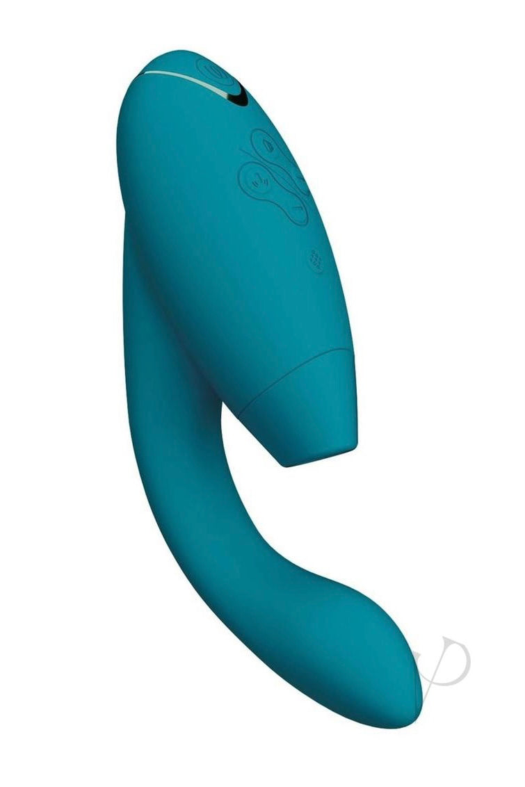 Womanizer Duo 2 Silicone Rechargeable Clitoral and G-Spot Stimulator - Petrol - CurvynBeautiful 