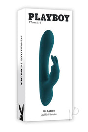 Playboy Lil Rabbit Rechargeable Silicone Vibrator - Teal - CurvynBeautiful 